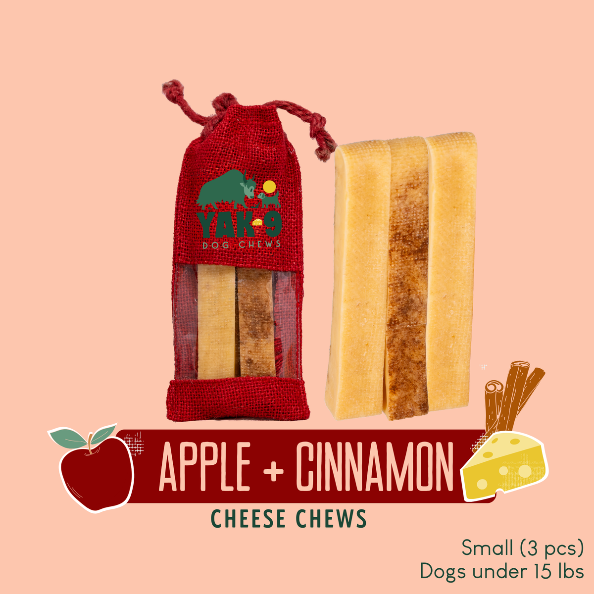 Apple Cinnamon Chews for Dogs