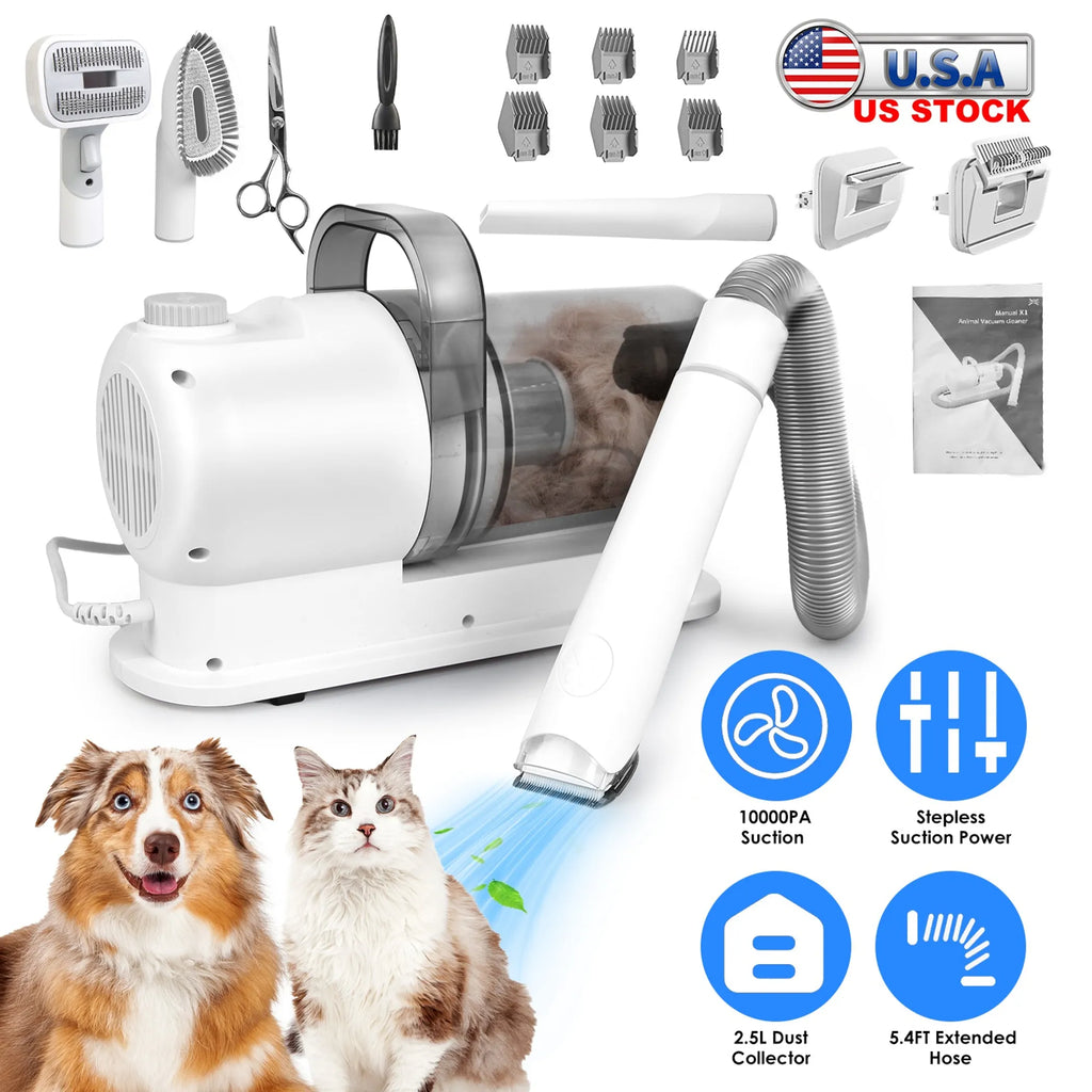 Professional Pet Hair Grooming Vacuuming Kit