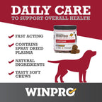 Pet Daily Care Chews for Dogs, 60 Soft Chews, Plasma Powered, Grain Free Supplement for Dogs with Probiotics to Support A Healthy Immune System