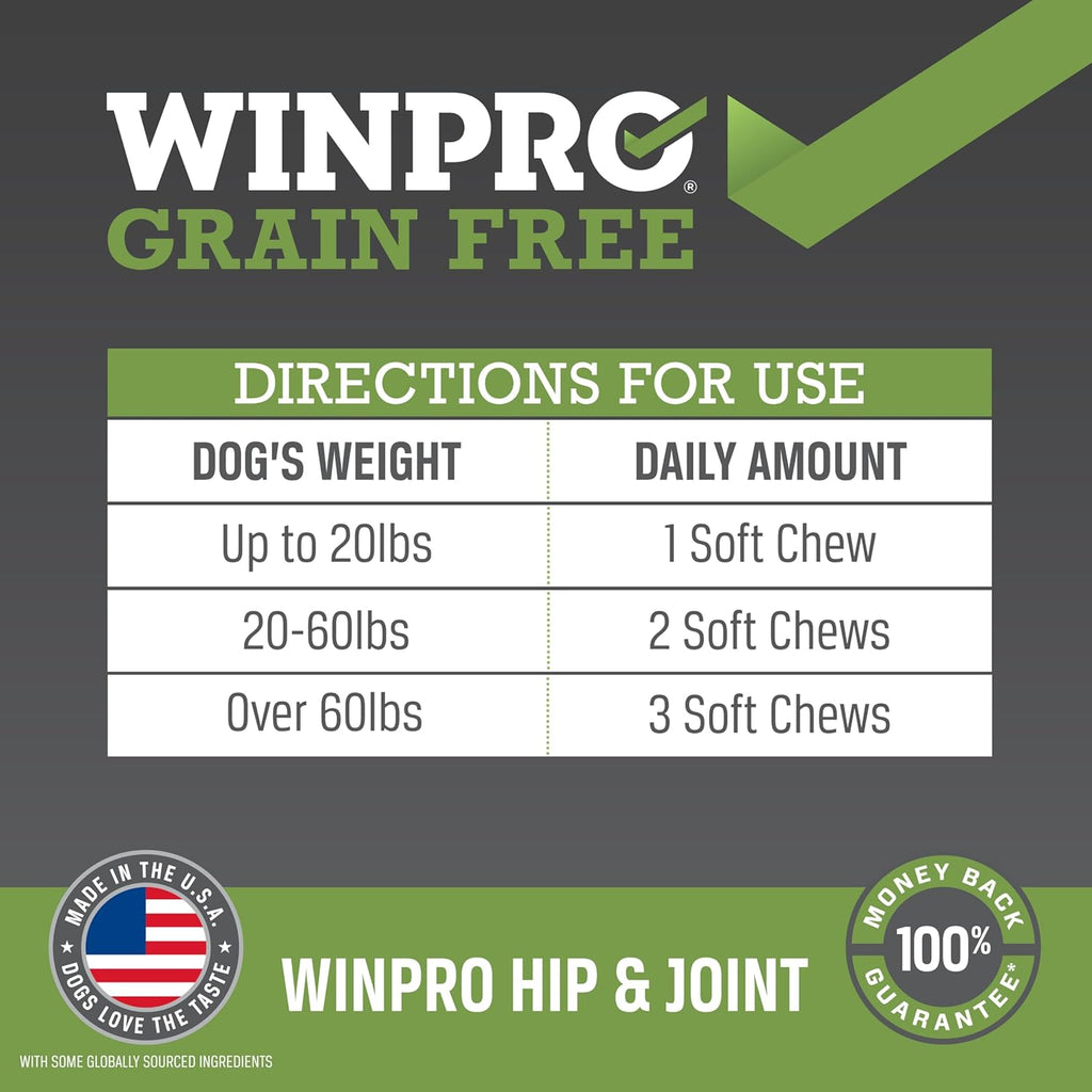 Hip & Joint Supplement for Dogs - Plasma Powered Soft Chews for Joint Health & Mobility – Fast-Acting with Collagen & Natural Ingredients for Dogs of All Breeds – 60 Chews