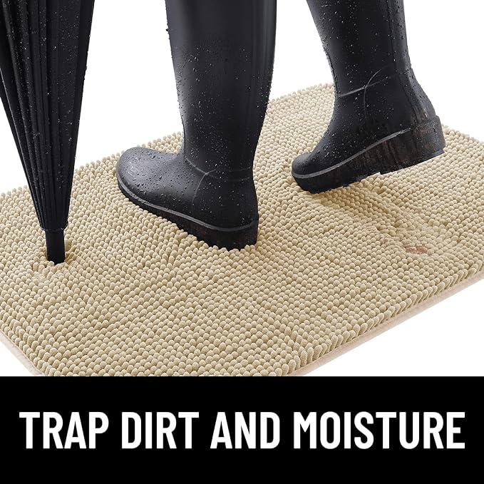 Dog Door Mat for Muddy Paws, Absorbs Moisture and Dirt, Absorbent Non-Slip Washable Mat, Quick Dry Microfiber, Mud Mat for Dogs, Entry Indoor Door Mat for Inside Floor(3 feet x 2 feet)