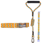 Dog Helios ® 'Dura-Tough' 2-in-1 Reflective Adjustable Fashion Dog Leash and Collar